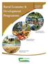 Rural Economy & Development. Programme. Farm Management & Rural Development. Agri-Food Business & Spatial Analysis
