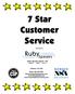 7 Star Customer Service Presented by