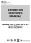 EXHIBITOR SERVICES MANUAL