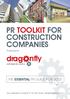 PR TOOLKIT FOR CONSTRUCTION COMPANIES