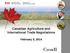 Canadian Agriculture and International Trade Negotiations. February 5, 2014