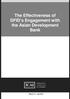 The Effectiveness of DFID s Engagement with the Asian Development Bank