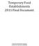 Temporary Food Establishments 2011 Final Document