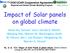 Impact of Solar panels on global climate