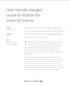 How Hyundai changed course to improve the customer journey