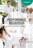 RESPONSIBLE BEHAVIOUR CORPORATE SOCIAL RESPONSIBILITY REPORT 2016/17