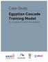 Case Study Egyptian Cascade Training Model. (For Hospitality Workforce Development)