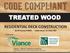 TREATED WOOD. RESIDENTIAL DECK CONSTRUCTION ICC PP Course # 8943 Credit Hours: 0.1 Hour CEU