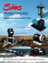 Pump Company. Simsite Structural Composite Pumps. The only Pump that is Impervious to Salt Water Corrosion. Since 1919 VERTICAL PIT