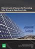Determinants of Success for Promoting Solar Energy in Rajasthan, India