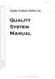 Quality System Manual