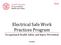 Electrical Safe Work Practices Program