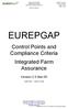 Control Points and Compliance Criteria Integrated Farm Assurance