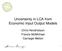 Uncertainty in LCA from Economic Input Output Models. Chris Hendrickson Francis McMichael Carnegie Mellon