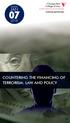 SUNDAY JAN COUNTERING THE FINANCING OF TERRORISM: LAW AND POLICY