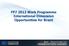 FP Work Programme International Dimension Opportunities for Brazil