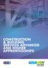 CONSTRUCTION & BUILDING SERVICES ADVANCED AND HIGHER APPRENTICESHIPS