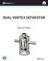 DUAL-VORTEX SEPARATOR. Submittal Package