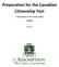 Preparation for the Canadian Citizenship Test. Companion to the study guide - English -