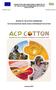 REVIEW OF THE ACTION FRAMEWORK FOR THE EUROPEAN UNION-AFRICA PARTNERSHIP ON COTTON