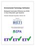 Environmental Technology Verification. Biological Inactivation Efficiency by HVAC In-Duct Ultraviolet Light Systems