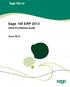 Sage 100 ERP Initial Pre-Release Guide. June Sage Software, Inc. All rights reserved