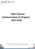 Gilat Telecom Communication on Progress