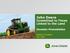 John Deere Committed to Those Linked to the Land Investor Presentation