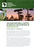 VALUING NATURAL CAPITAL IN WEALTH ACCOUNTING IN MADAGASCAR