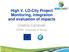 High V. LO-City Project Monitoring, integration and evaluation of impacts