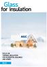 Glass. for insulation IPLUS FOCUS ON THERMAL INSULATION FOR RESIDENTIAL BUILDINGS AND HOMES