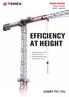 EFFICIENCY AT HEIGHT. Range brochure metric / imperial