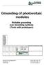 Grounding of photovoltaic modules