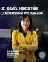 UC DAVIS EXECUTIVE LEADERSHIP PROGRAM