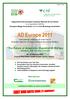 AD Europe 2011 International Conference & Trade Fair on Anaerobic Digestion of Organic Waste & Agricultural Residues