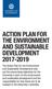 ACTION PLAN FOR THE ENVIRONMENT AND SUSTAINABLE DEVELOPMENT