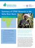 Summary of CPWF Research in the Volta River Basin