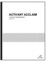 ACTIVANT ACCLAIM LOGISTICS MANAGEMENT. Version 16.0