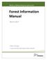 Forest Information Manual