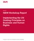 NBIM Workshop Report. Implementing the UN Guiding Principles on Business and Human Rights