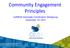 Community Engagement Principles. CalMHSA Statewide Coordination Workgroup September 19, 2013