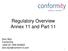 Regulatory Overview Annex 11 and Part 11. Sion Wyn Conformity +[44] (0)