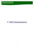 BAO Interpretations of the Board s Governance Policies V. BAO Interpretations
