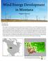 Wind Energy Development in Montana