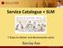 Service Catalogue + SLM