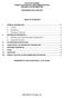 STATE OF FLORIDA AGENCY FOR HEALTH CARE ADMINISTRATION REQUEST FOR INFORMATION DISCHARGE DATA AUDITOR TABLE OF CONTENTS