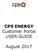 CPS ENERGY Customer Portal USER GUIDE. August 2017
