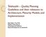 Telehealth Quality Planning Guidelines and their relevance to Architecture, Maturity Models, and Implementation