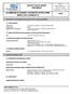SAFETY DATA SHEET Revised edition no : 1 SDS/MSDS Date : 27 / 2 / 2012