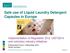 Safe use of Liquid Laundry Detergent Capsules in Europe